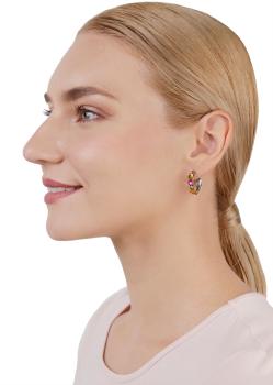 Coralline/ Orange - Water Cascade earrings - Konplott